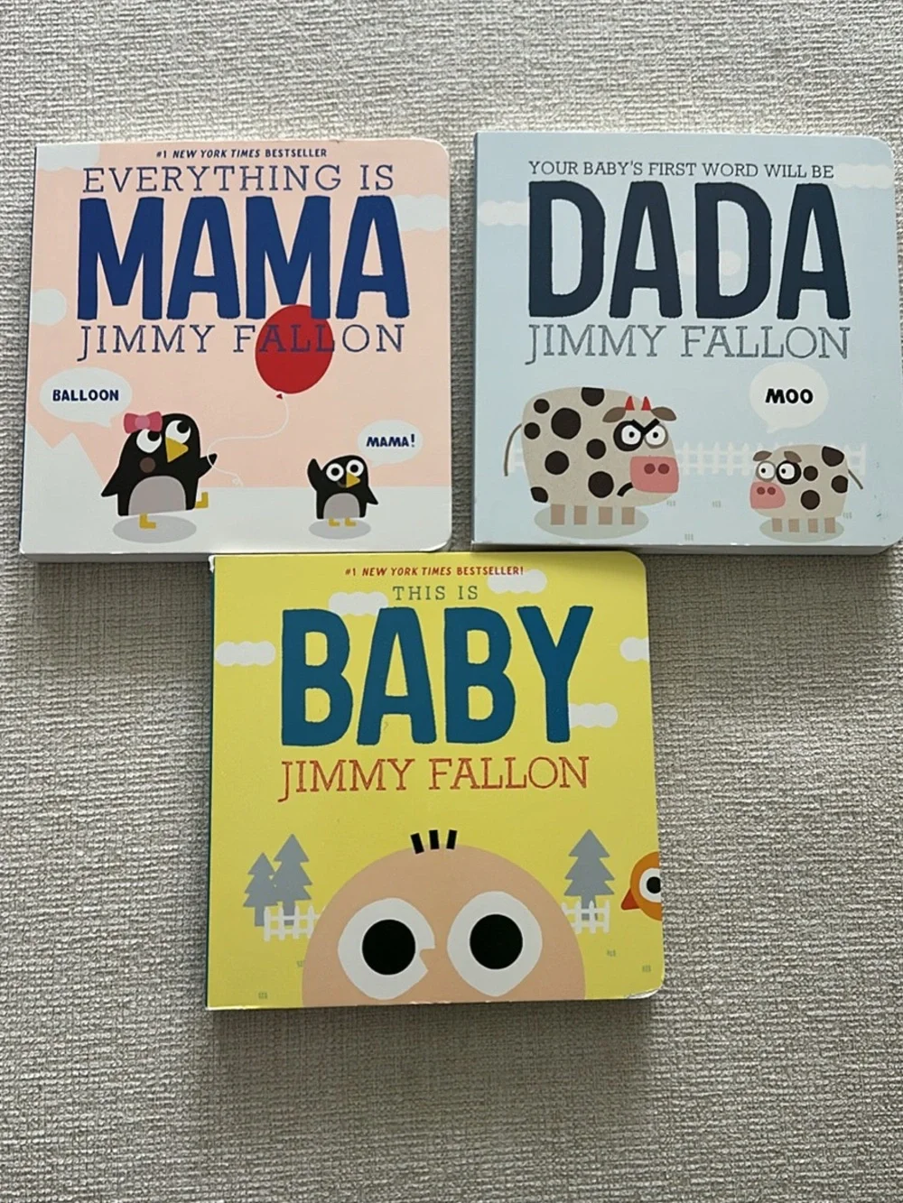 Jimmy Fallon Baby Book Set - Mama, Dada, Baby